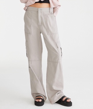 mid-rise utility cargo pants