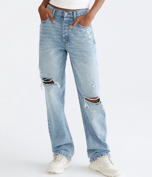 high-rise baggy jean