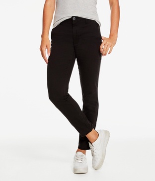 womens slim high-rise twill pants