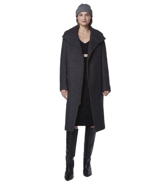 Andrew Marc Women's Geller Textured Wool Coat