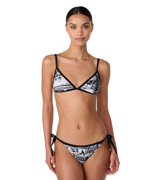 KARL LAGERFELD Women's Swim Bikini Top