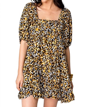 becca baby doll short dress in alleycat