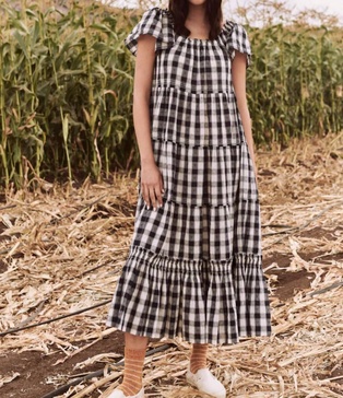 the nightingale dress in navy heart check