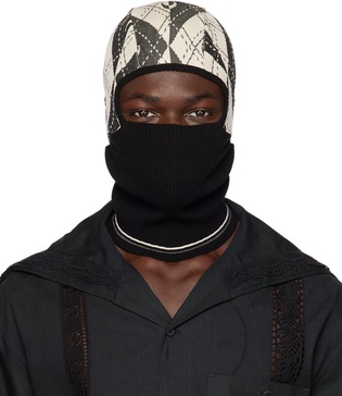 Black Argyle Balaclava