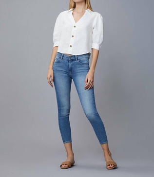 florence skinny mid rise jean in light