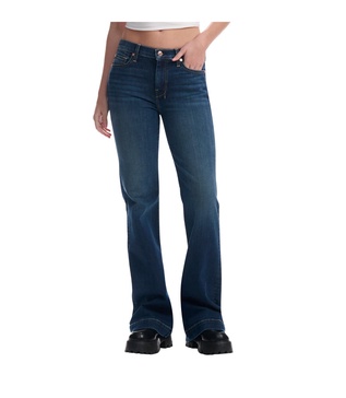 7 For All Mankind Women's Dark Wash Mid Rise Dojo Jeans