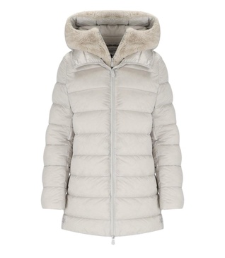 Save The Duck Matilda Grey Hooded Down Jacket