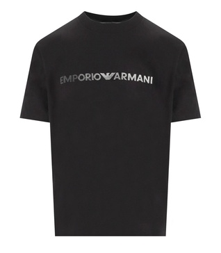 emporio armani black t-shirt with logo