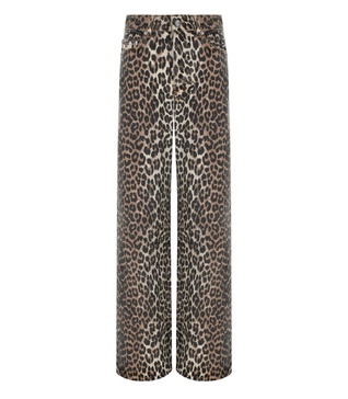 Ganni  Izey Animal Print Jeans