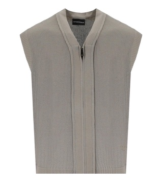 Emporio Armani  Moon Rock Sleeveless Cardigan