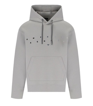 emporio armani puffy grey hoodie