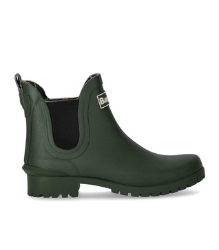 Barbour  Wilton Olive Green Chelsea Boot