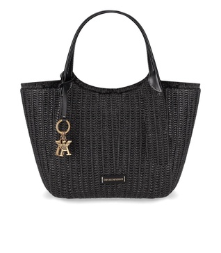 Emporio Armani Woven Top Handle Bag