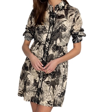 piping shirt dress in paolina