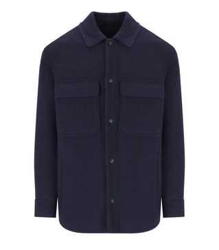 Emporio Armani  Navy Blue Wool Jacket