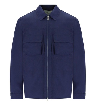 Woolrich Crinkle Blue Shirt Style Jacket