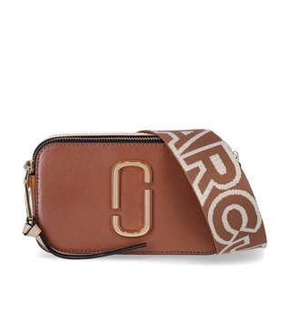 Marc Jacobs The Snapshot Logo Plaque Crossbody Bag