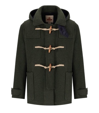 Baracuta Double Wool Short Duffle Green Montgomery Jacket