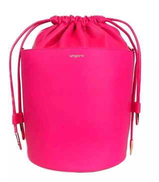 Ungaro Fuchsia Leather Handbag