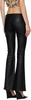 Black Roxy Faux-Leather Trousers