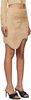 Beige Venus Faux-Fur Miniskirt