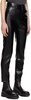 Black Sonya Faux-Leather Trousers