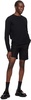 Black Hard Twist Finx Shorts