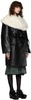 Black Patent Cotton Coat