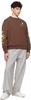 Brown Duck Embroidered Sweatshirt