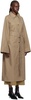 Khaki Mool Trench Coat