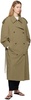 Khaki Denver Down Trench Coat