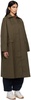 Khaki Raglan Sleeve Trench Coat