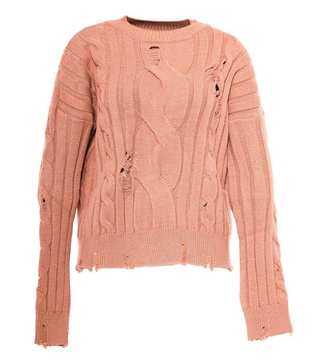 Pinko Distressed-Effect Crewneck Sweater