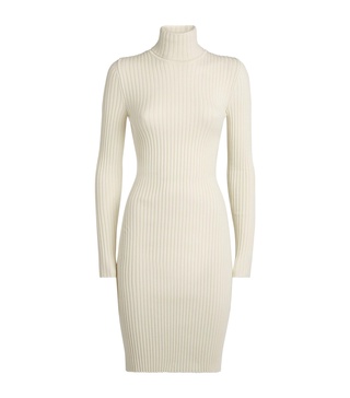 Wool-Cotton Ribbed Dress