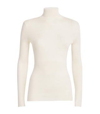 Wool-Silk Rollneck Sweater