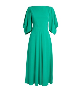 Leticia Flare-Sleeve Midi Dress