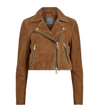 Suede Cropped Dalby Biker Jacket