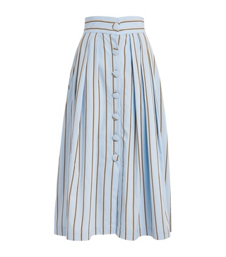 Striped Irving Midi Skirt