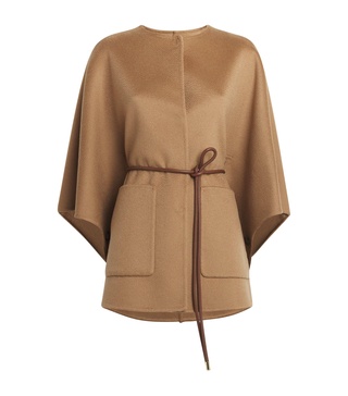 Cashmere Belted Cape