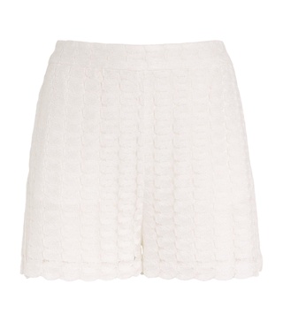 Curved Zig-Zag Lace Shorts