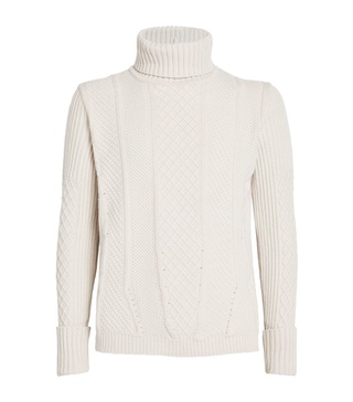 Wool-Cashmere Rollneck Sweater