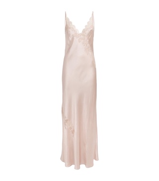 Silk Lace-Trim Nightdress