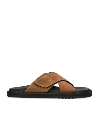 Leather Promenade Cross Sandals