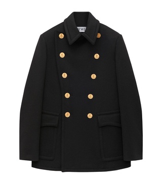 Wool-Cashmere Pea Coat 