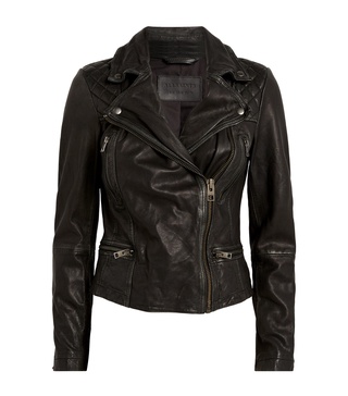 Leather Cargo Biker Jacket