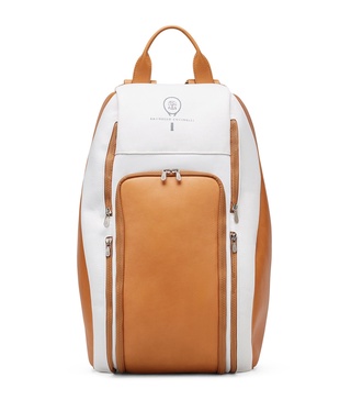 Nylon-Leather Tennis Backpack