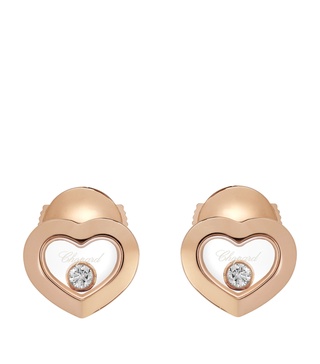 Rose Gold And Diamond Happy Diamonds Icons Earrings