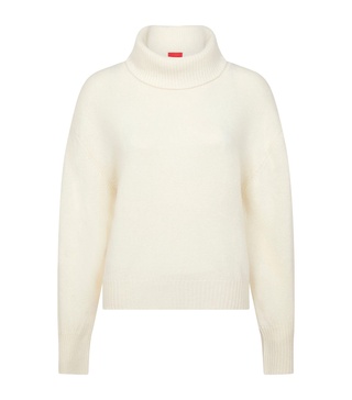 Cashmere Oversized Moss Rollneck Sweater