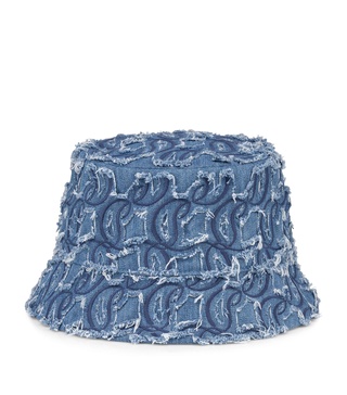 Bobino Denim Monogram Bucket Hat