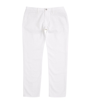 Linen-Cotton Straight Jeans